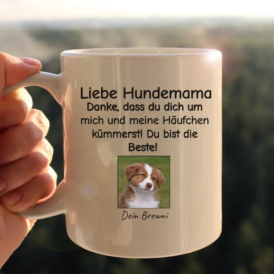 Personalisierte Tasse: Häufchen - Individuelle Foto-Hundetasse | Personalize Palace