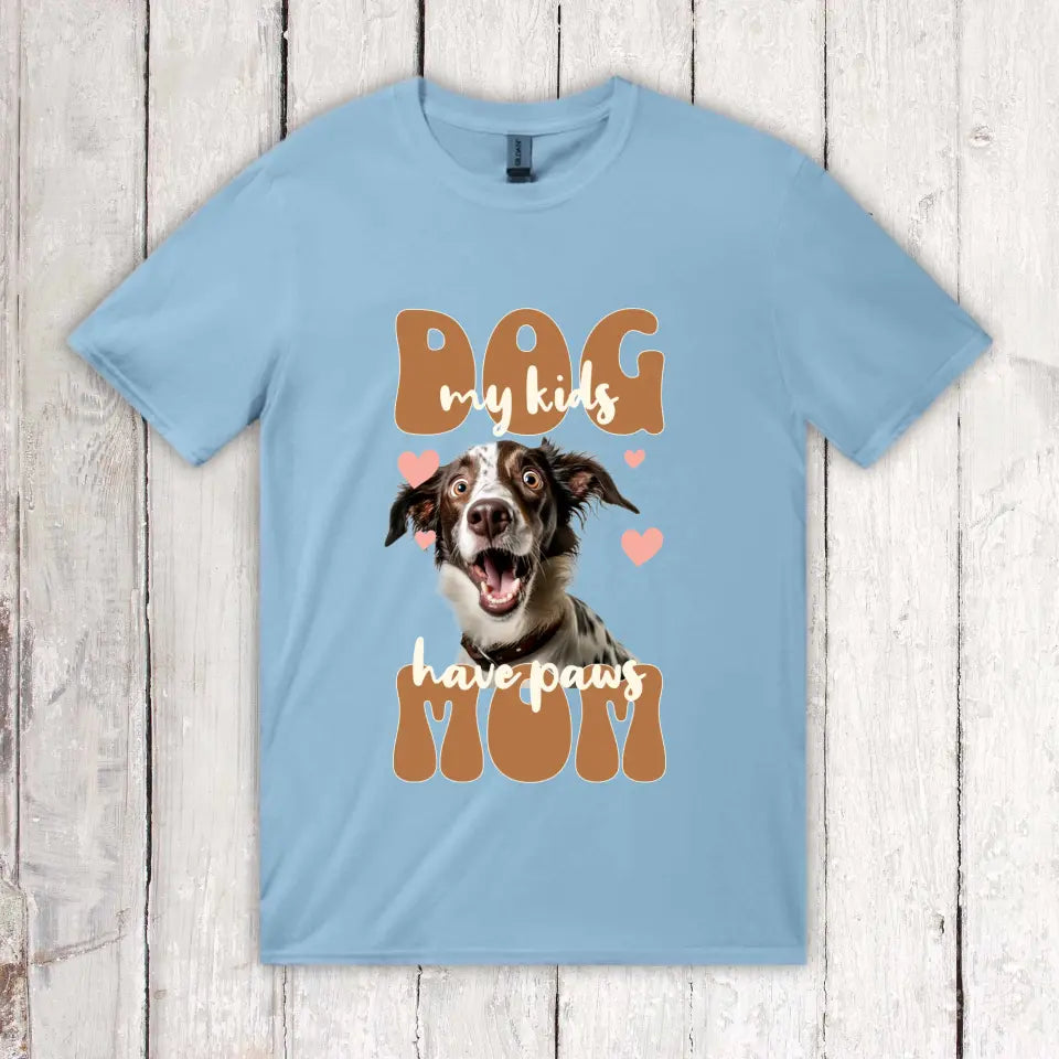 Dog Mom mit Foto - Individuelles Foto T-Shirt