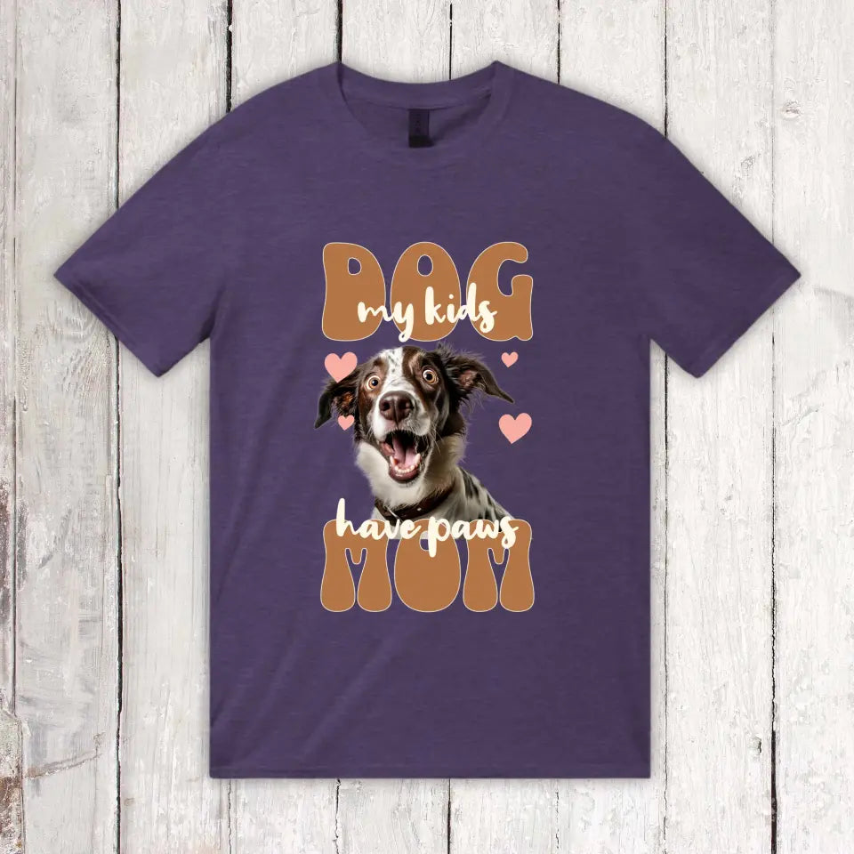 Dog Mom mit Foto - Individuelles Foto T-Shirt