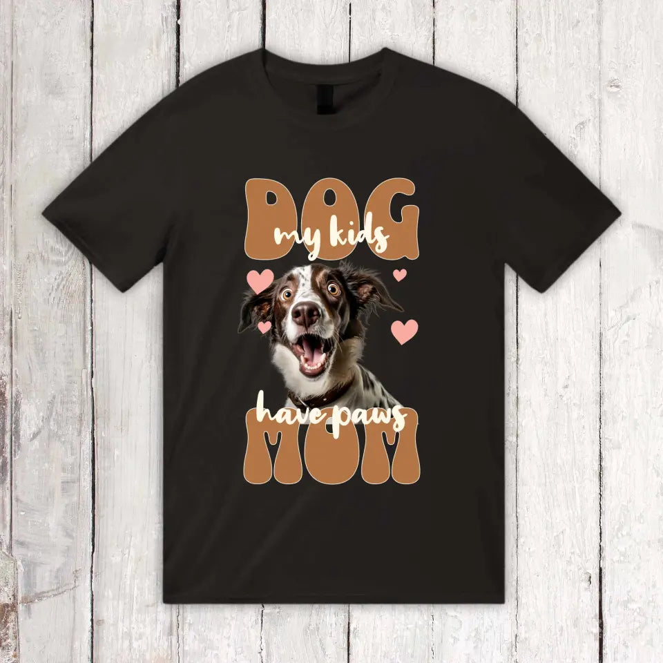 Dog Mom mit Foto - Individuelles Foto T-Shirt