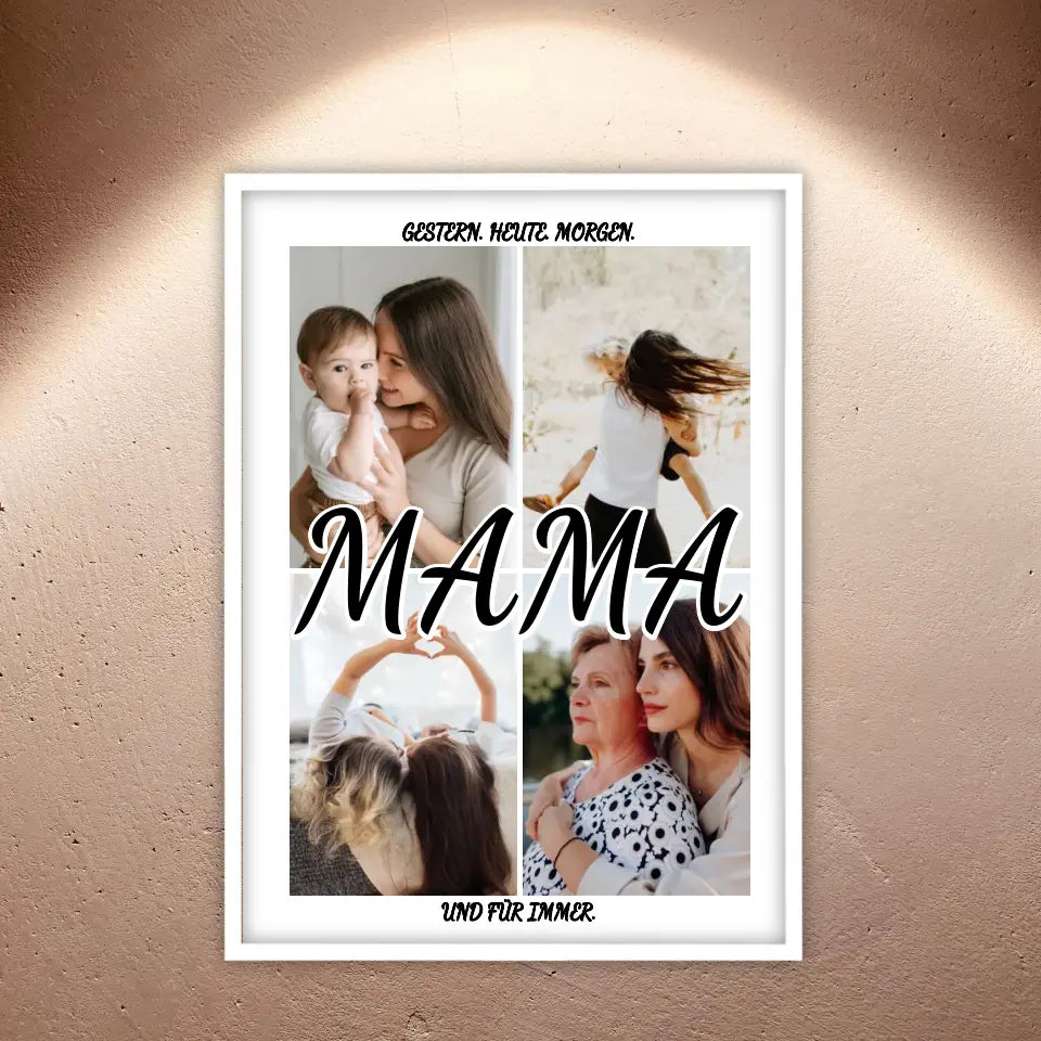 Personalisierte Bilder: Fotocollage Mama, Papa, Oma, Opa - Individuelles Poster | Personalize Palace