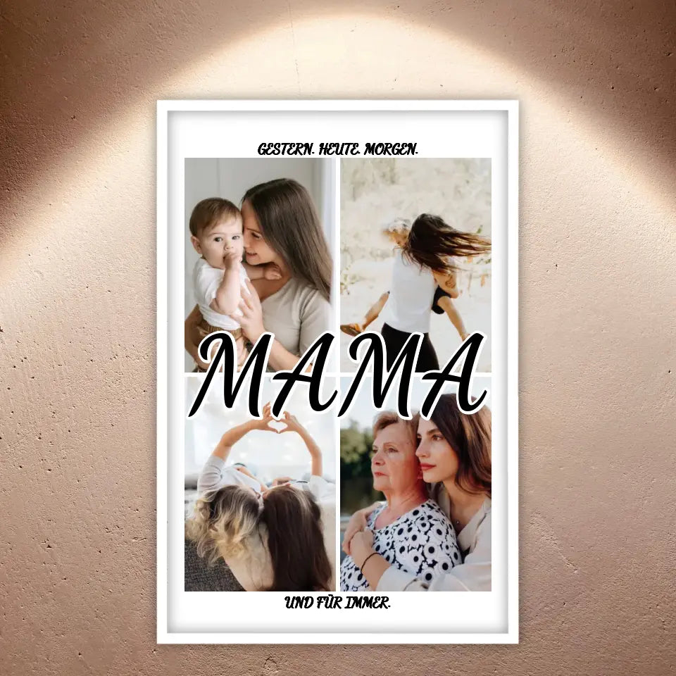 Personalisierte Bilder: Fotocollage Mama, Papa, Oma, Opa - Individuelles Poster | Personalize Palace