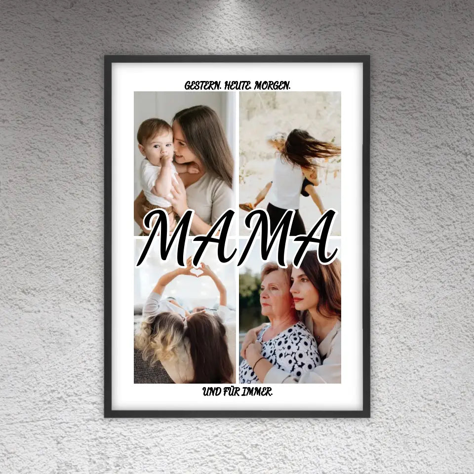 Personalisierte Bilder: Fotocollage Mama, Papa, Oma, Opa - Individuelles Poster | Personalize Palace