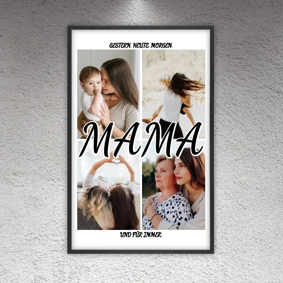 Personalisierte Bilder: Fotocollage Mama, Papa, Oma, Opa - Individuelles Poster | Personalize Palace
