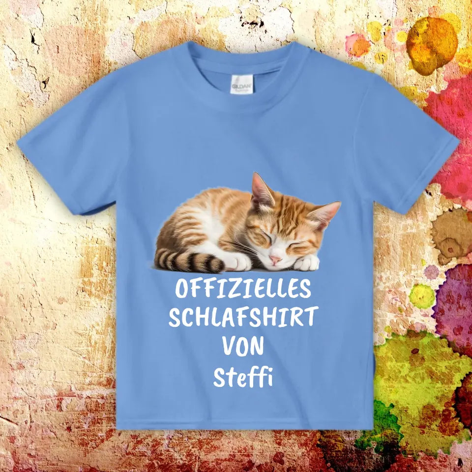 Personalisiertes T-Shirt: Offizielles Schlafshirt mit deinem Foto - Individuelles T-Shirt | Personalize Palace