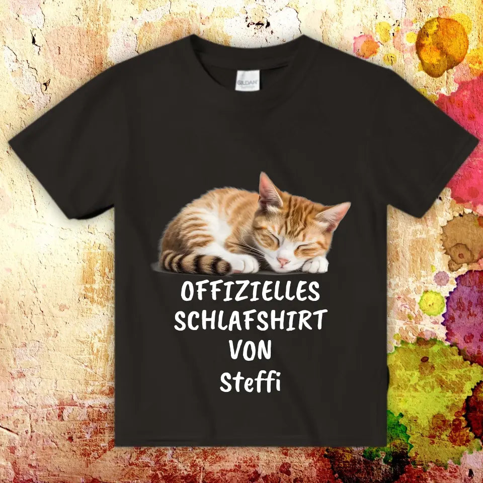 Personalisiertes T-Shirt: Offizielles Schlafshirt mit deinem Foto - Individuelles T-Shirt | Personalize Palace