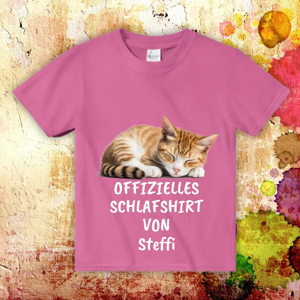 Personalisiertes T-Shirt: Offizielles Schlafshirt mit deinem Foto - Individuelles T-Shirt | Personalize Palace