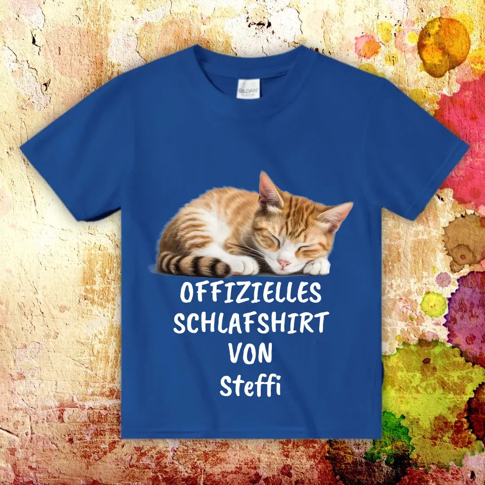 Personalisiertes T-Shirt: Offizielles Schlafshirt mit deinem Foto - Individuelles T-Shirt | Personalize Palace