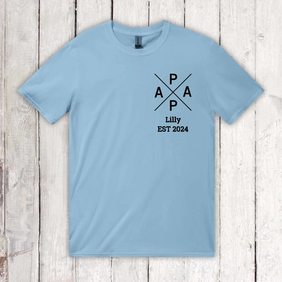Personalisiertes T-Shirt: PAPA, MAMA, MINI - Individueller Familien-Look | Personalize Palace