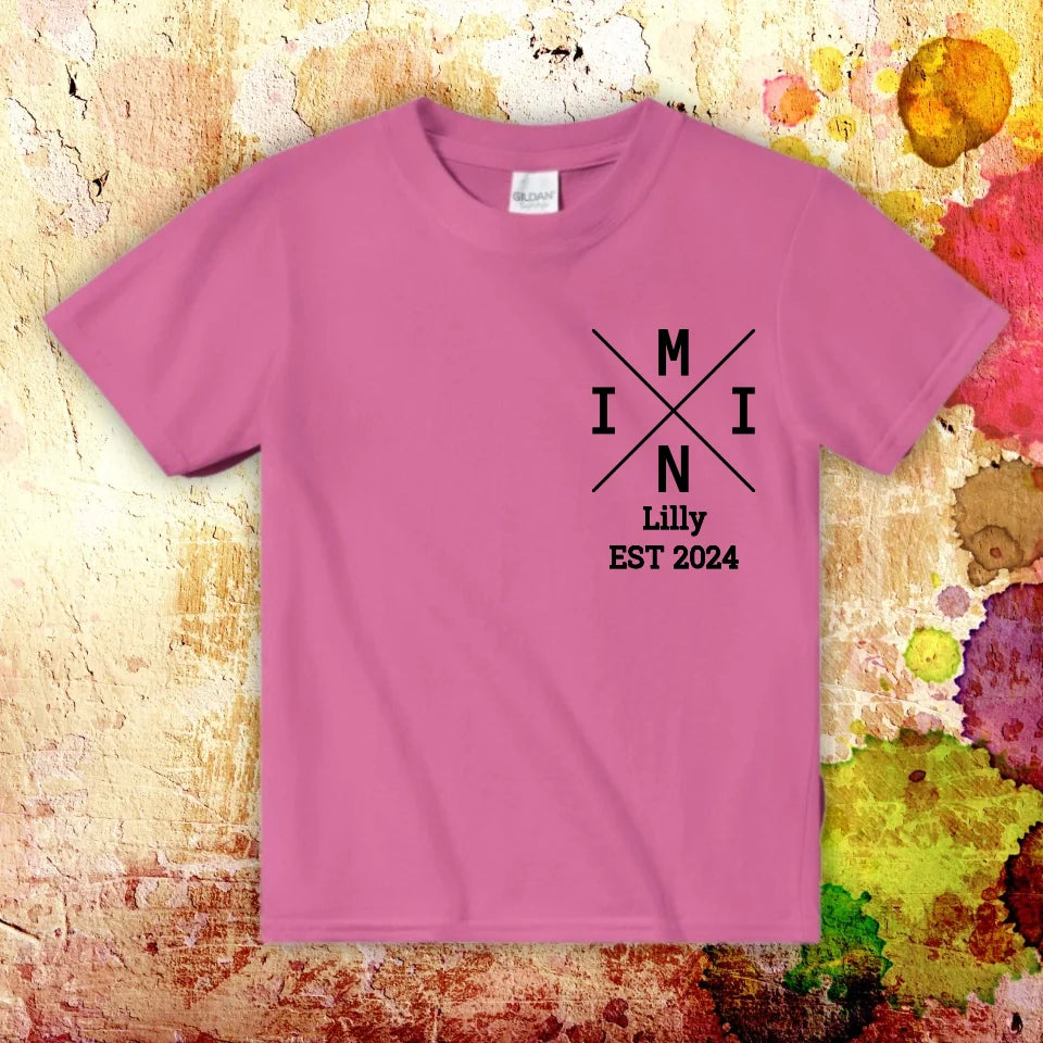 Personalisiertes T-Shirt: PAPA, MAMA, MINI - Individueller Familien-Look | Personalize Palace