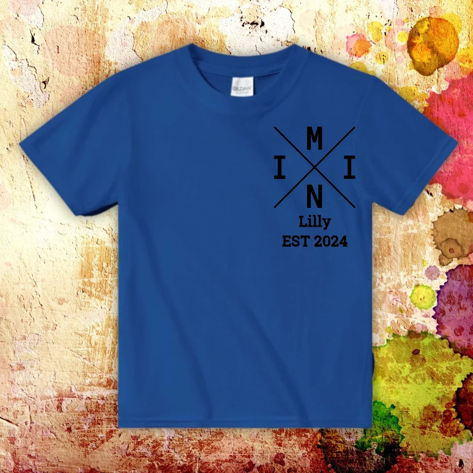 Personalisiertes T-Shirt: PAPA, MAMA, MINI - Individueller Familien-Look | Personalize Palace