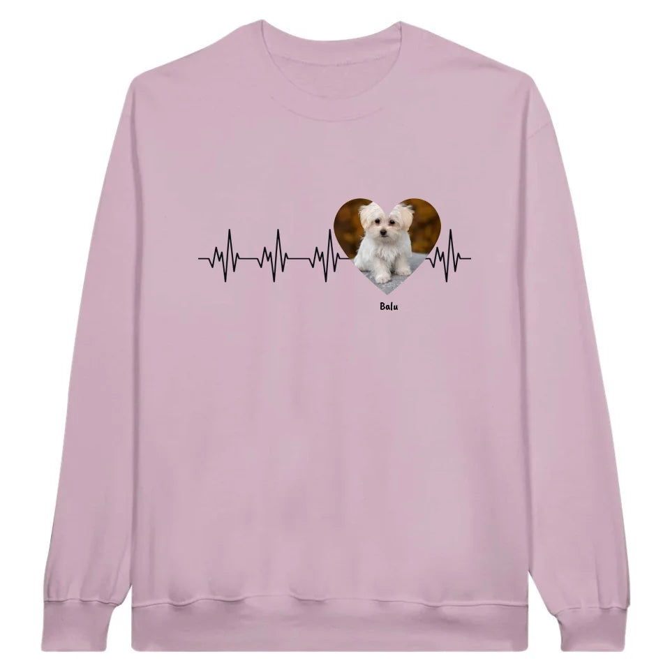 Herzschlag mit Foto - Individueller Hoodie | Personalize Palace