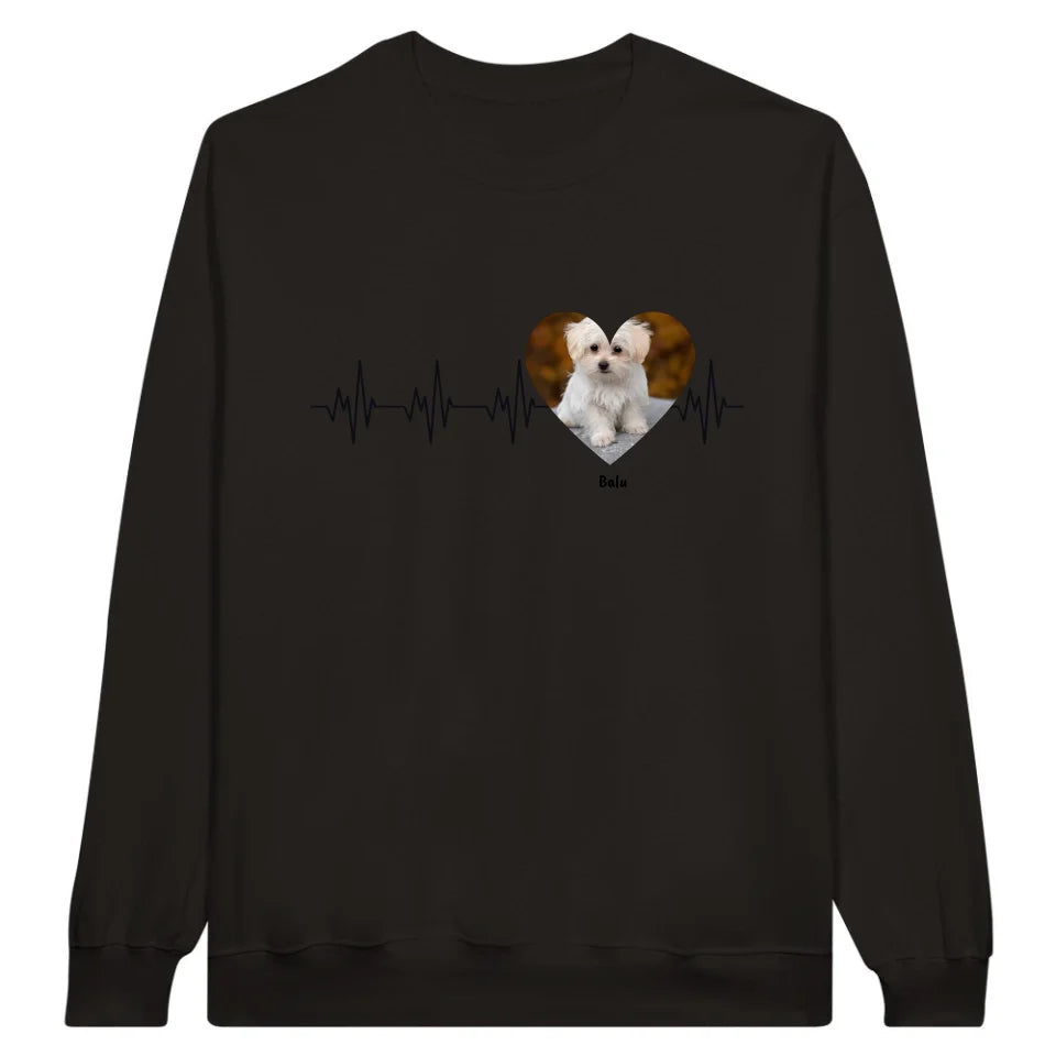 Herzschlag mit Foto - Individueller Hoodie | Personalize Palace