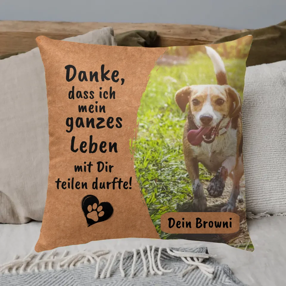 Thank you to your cat - Personalized cushion