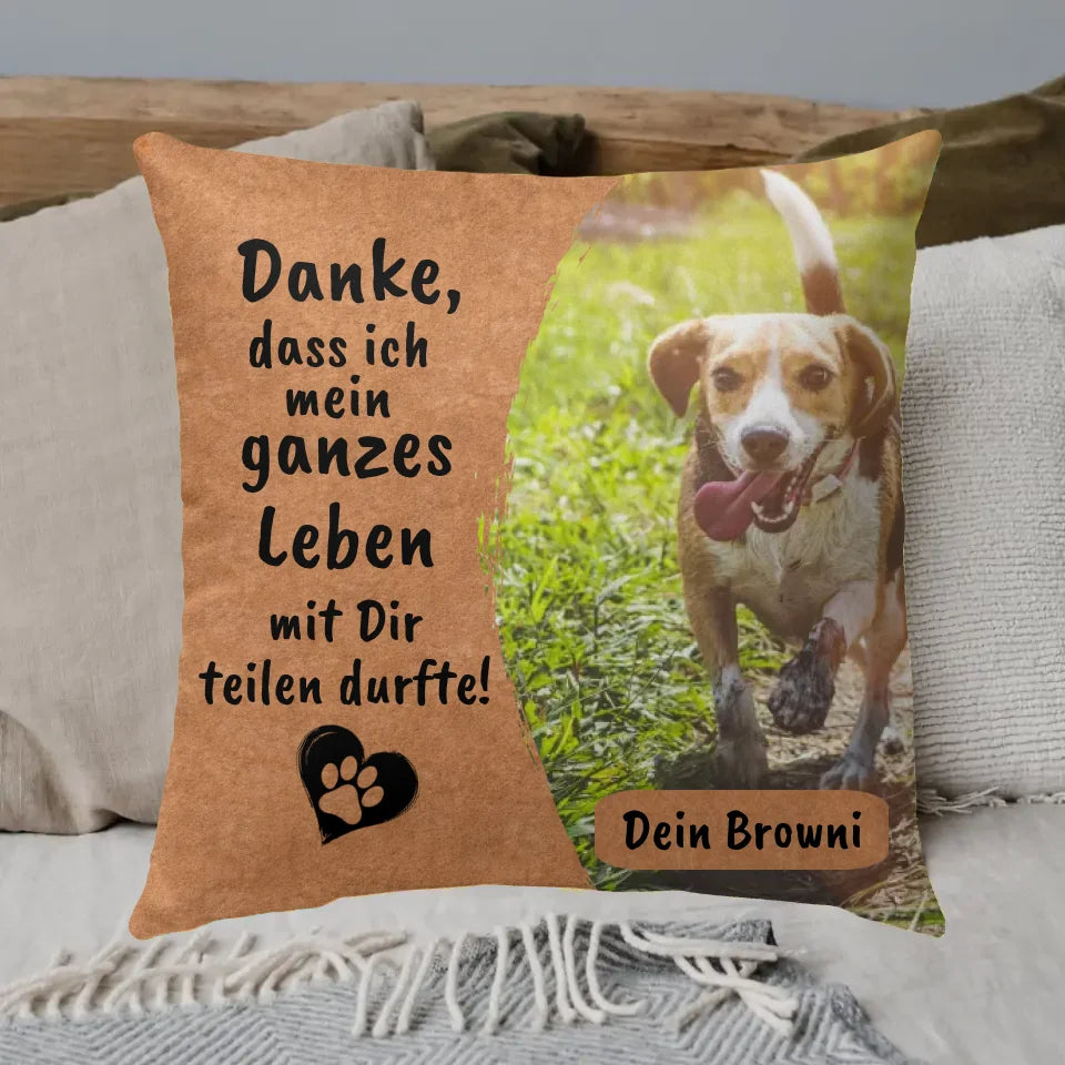 Thank you to your cat - Personalized cushion