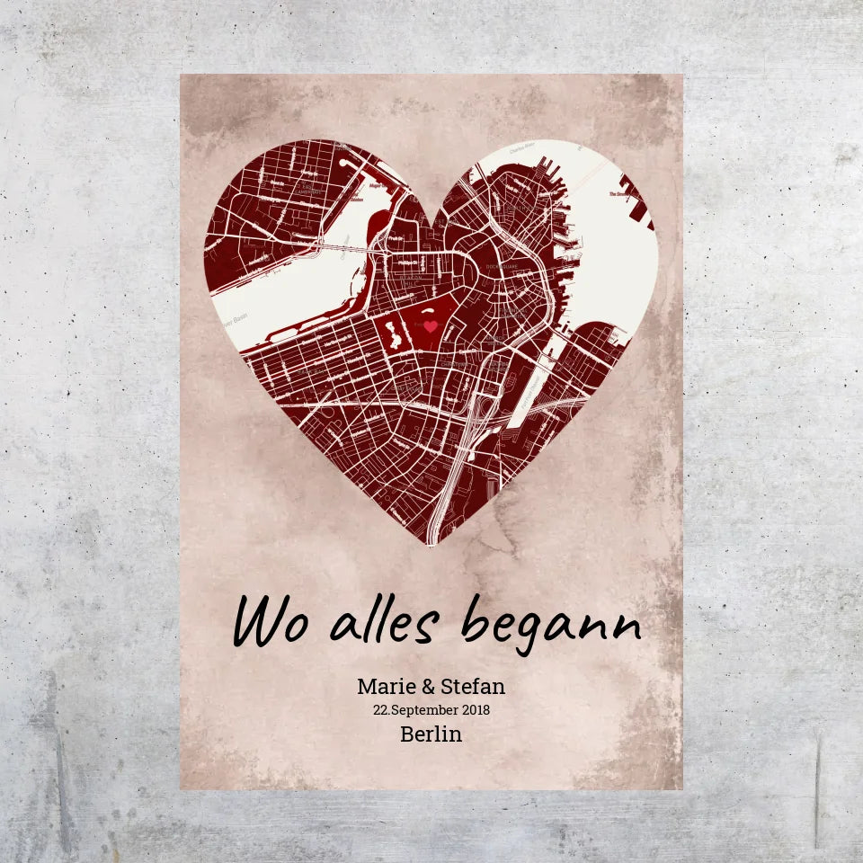 Personalisiertes Kissen: Wo alles begann - Individuelles Kissen | Personalize Palace
