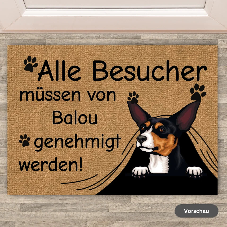 Personalisierte Fußmatte: Alle Besucher müssen genehmigt werden! - Individuelle Fußmatte | Personalize Palace