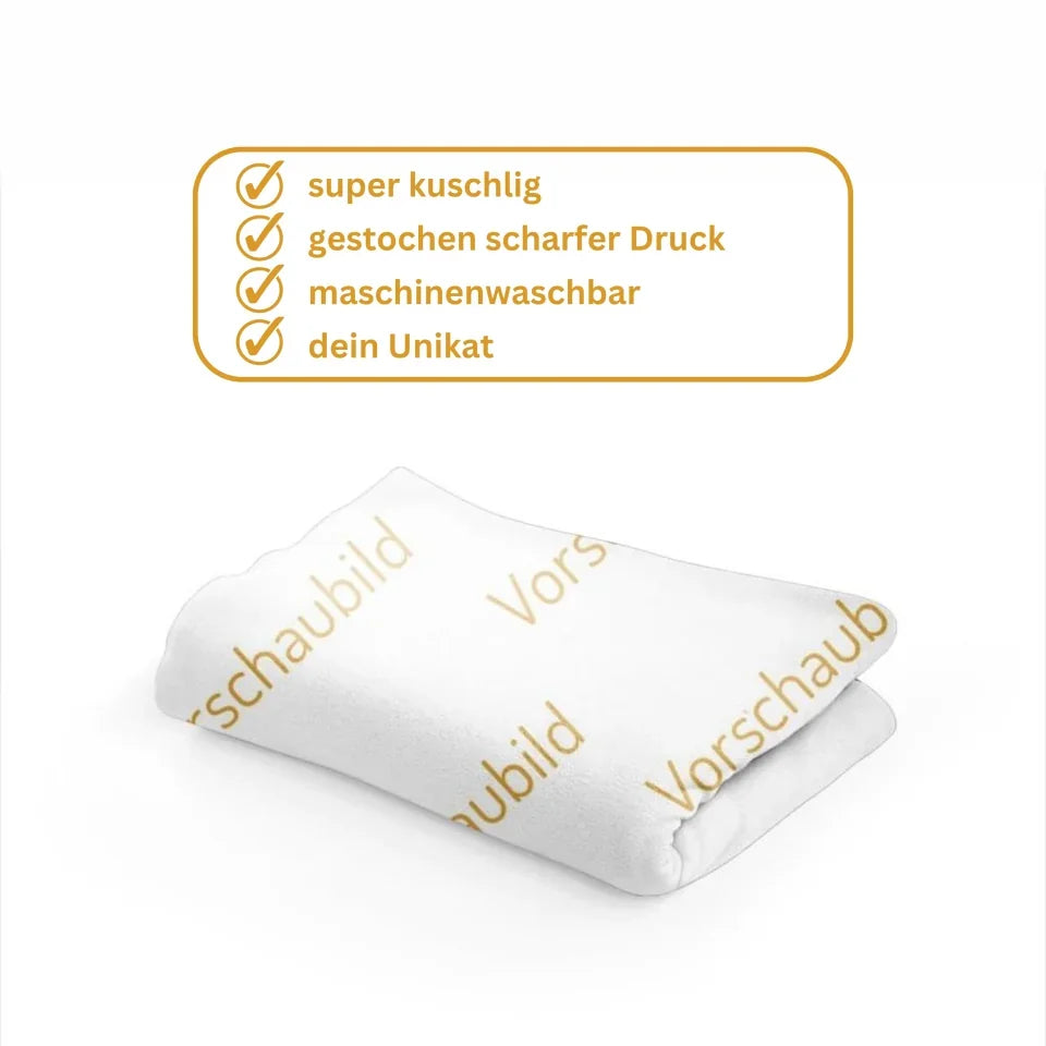 Personalisierte Decke: Hundedecke mit Foto und Text - individuelle Decke | Personalize Palace