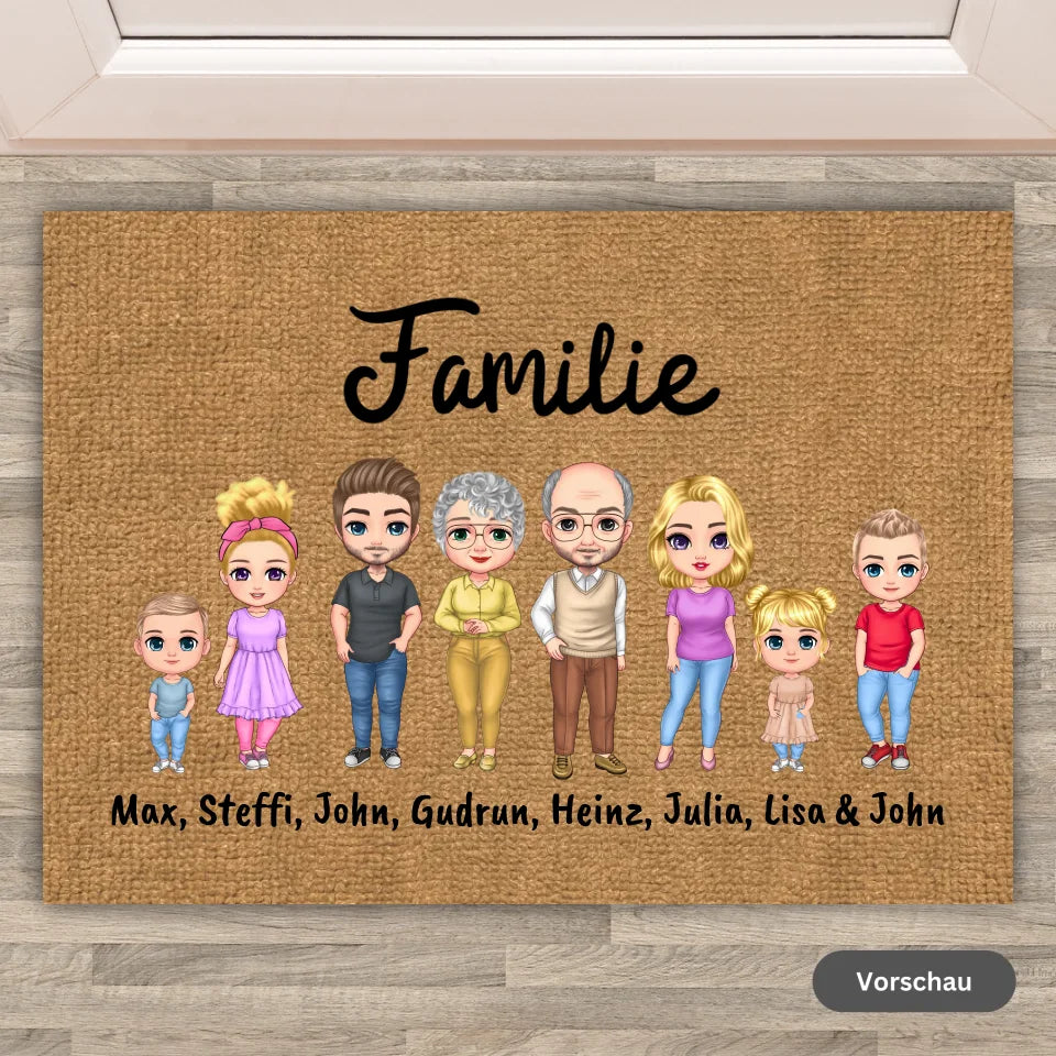 Personalisierte Fußmatte: Schuhe und Pfoten - Individuelle Fußmatte | Personalize Palace