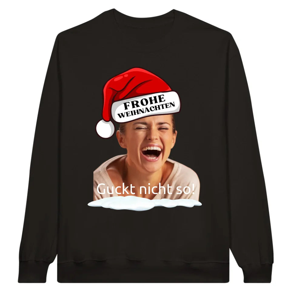 Weihnachtsmütze mit deinem Bild und Text - individueller Pullover oder Sweater