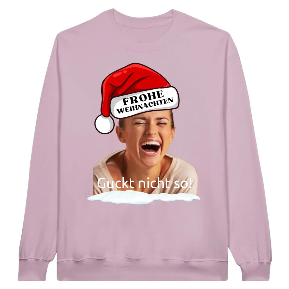 Personalisiertes T-Shirt: Weihnachtsmütze mit deinem Bild und Text - individuelles T-Shirt | Personalize Palace
