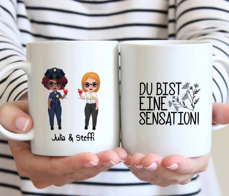 Personalisierte Tasse: Polizei Besties - Individuelle Tasse | Personalize Palace