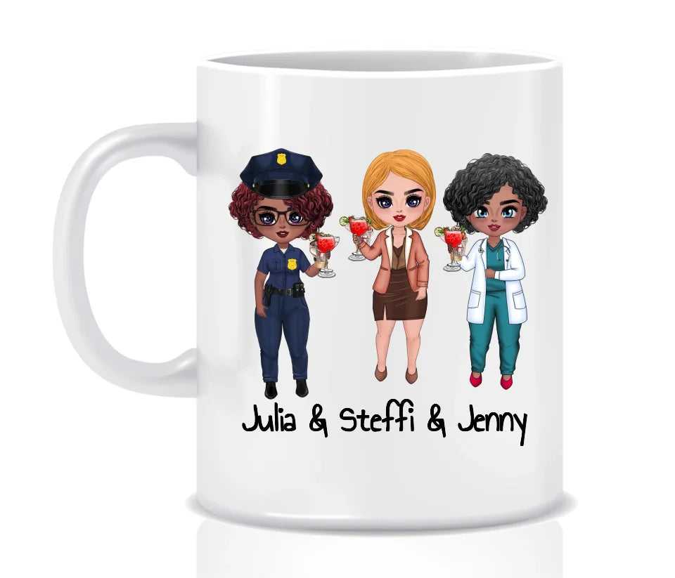 Personalisierte Tasse: Polizei Besties - Individuelle Tasse | Personalize Palace