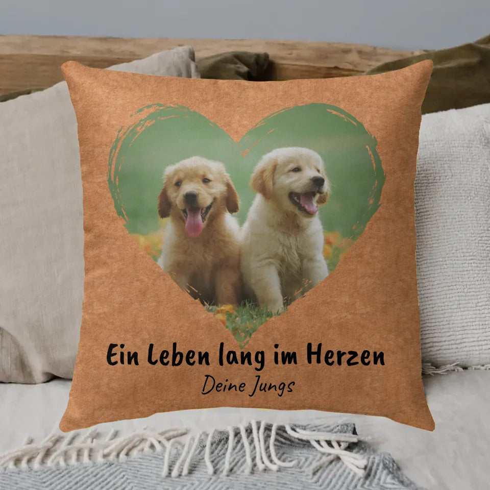 Dog blanket | Cuddle me when you miss me - Personalized photo blanket