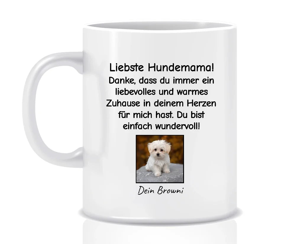 Personalisierte Tasse: Bester Hundepapa/-mama der Welt - Tasse mit Foto | Personalize Palace