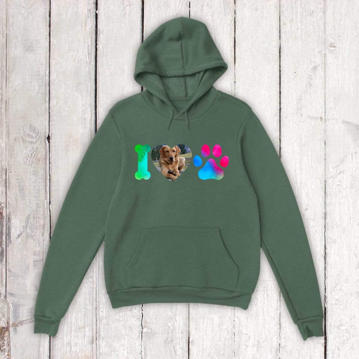 I Love Dogs with your photo - personalized T-shirt
