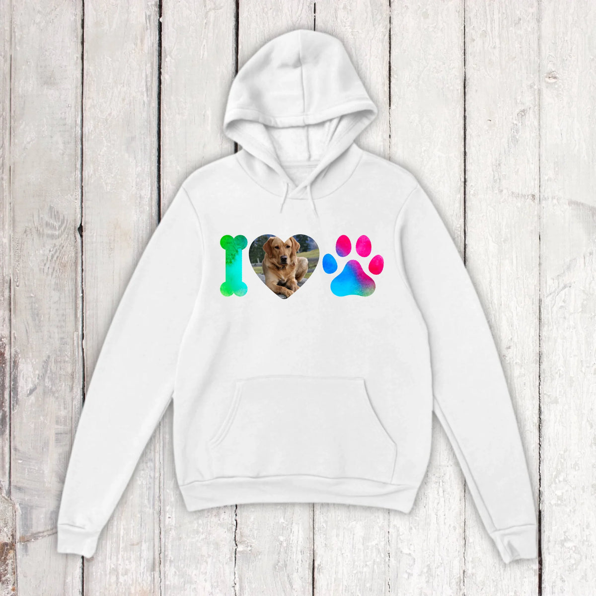 I Love Dogs with your photo - personalized T-shirt