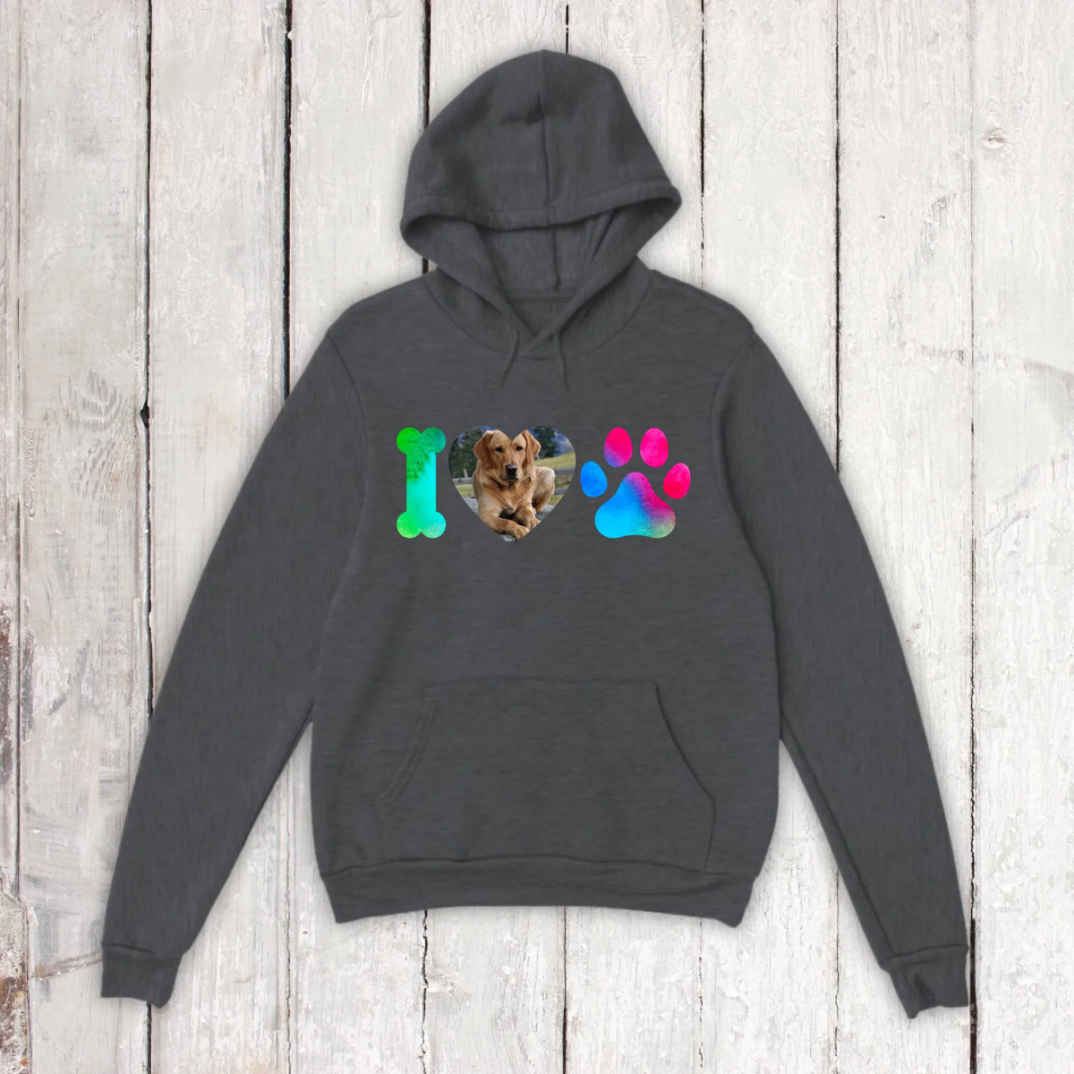 I Love Dogs with your photo - personalized T-shirt