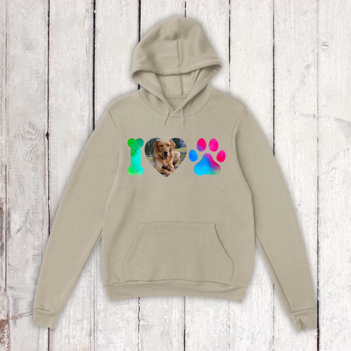 I Love Dogs with your photo - personalized T-shirt
