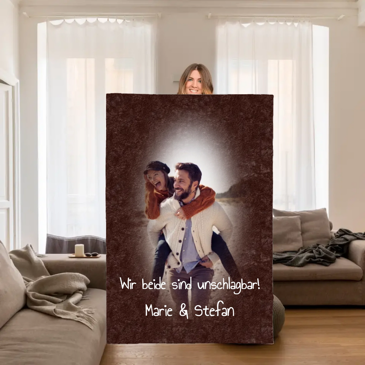 Mom, Grandma, Grandpa, Dad - personalized blanket