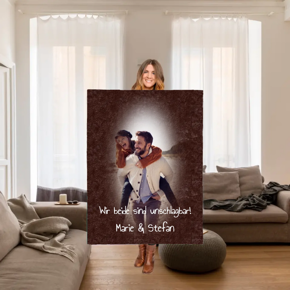 Mom, Grandma, Grandpa, Dad - personalized blanket