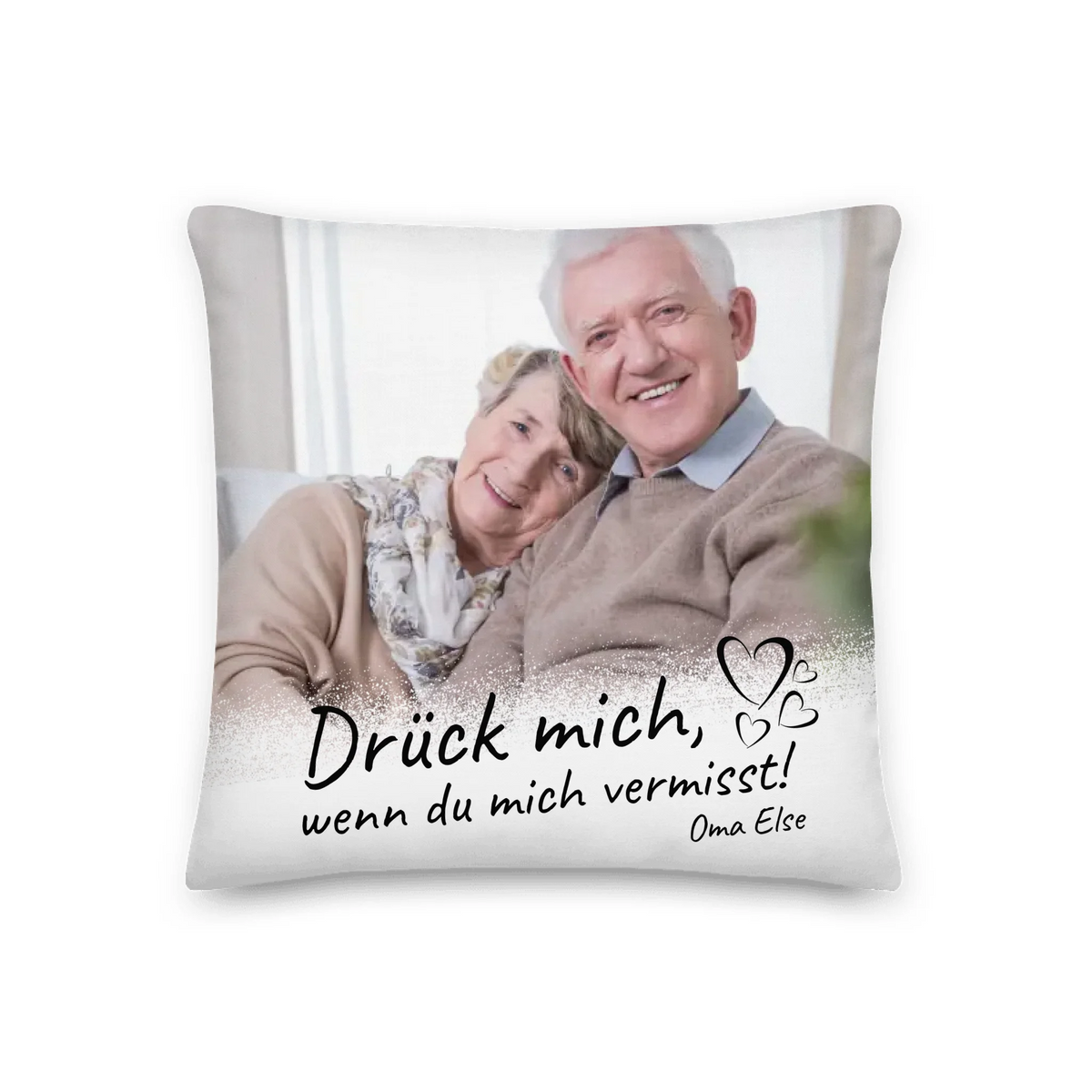 Personalisiertes Kissen: Trauerkissen "Wenn Du mich vermisst" mit Foto - Individuelles Kissen | Personalize Palace
