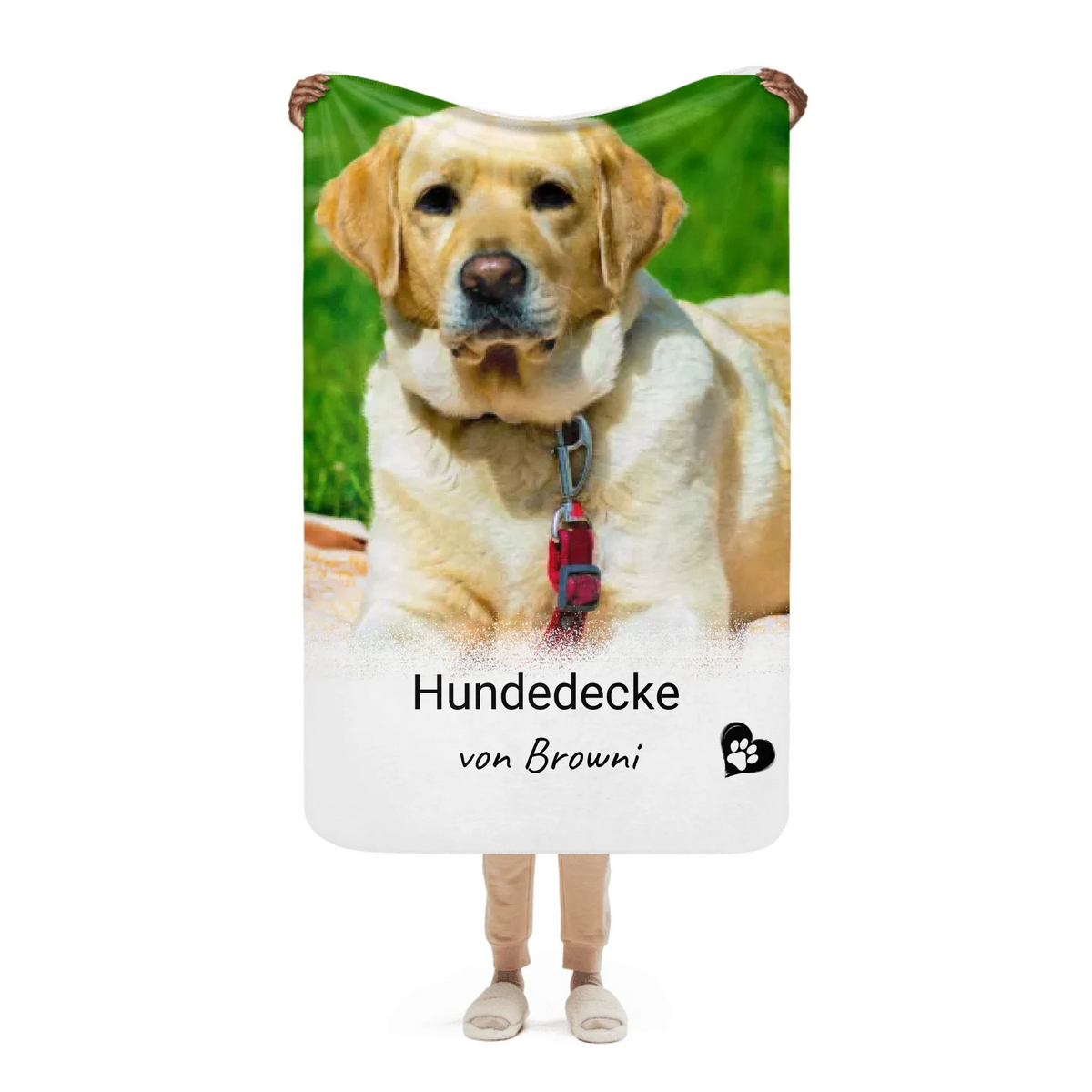 Personalisierte Decke: Hundedecke mit Foto und Text - individuelle Decke | Personalize Palace