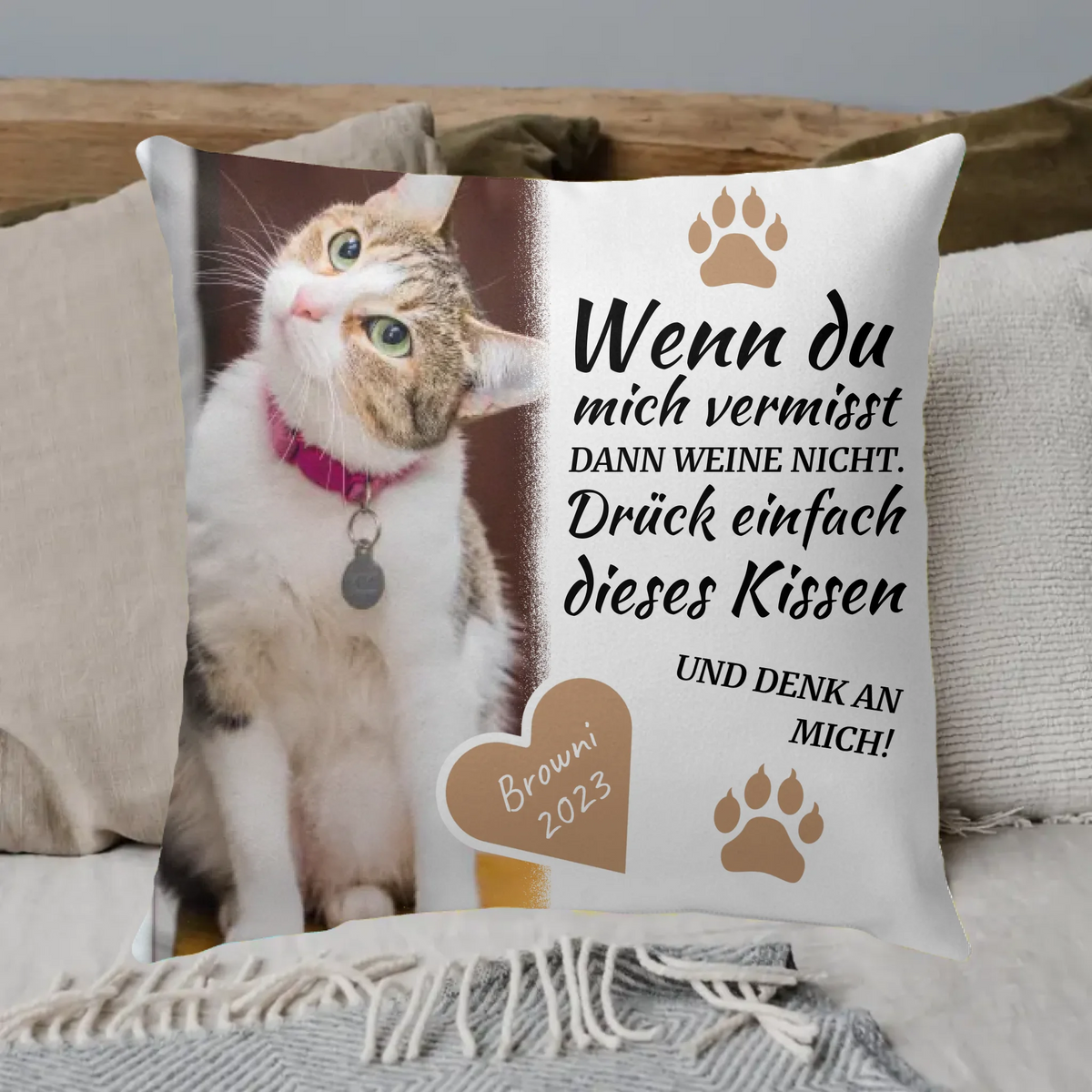Personalisiertes Kissen: Danke an dein Pferd - Individuelles Kissen | Personalize Palace