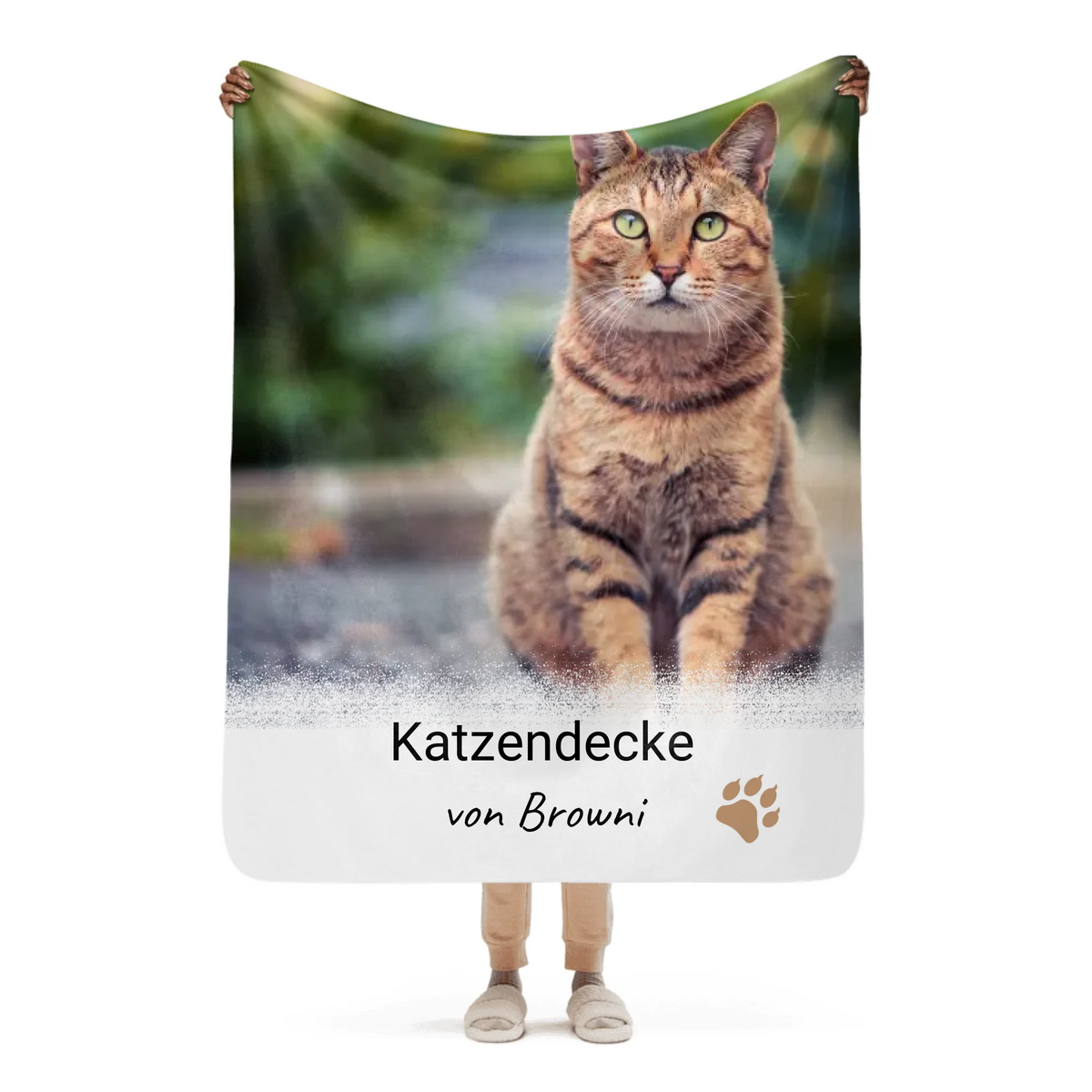 Personalisierte Decke: Katzendecke mit Foto und Text - individuelle Kuscheldecke | Personalize Palace