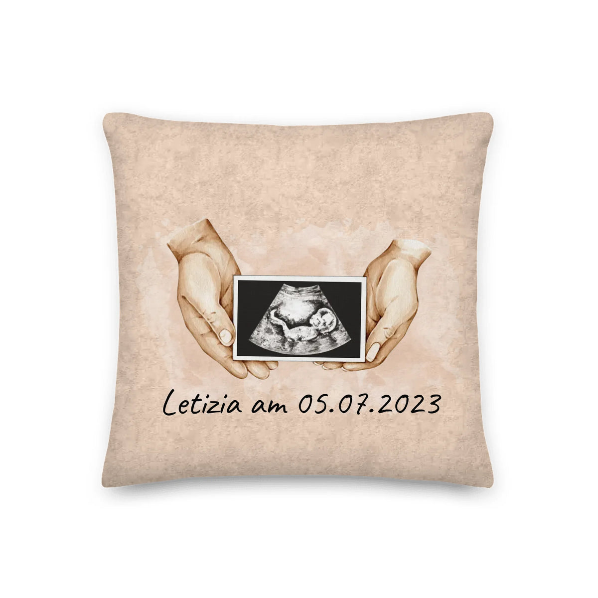 Personalisiertes Kissen: Ultraschallbild Foto eures Babys - Individuelles Kissen | Personalize Palace