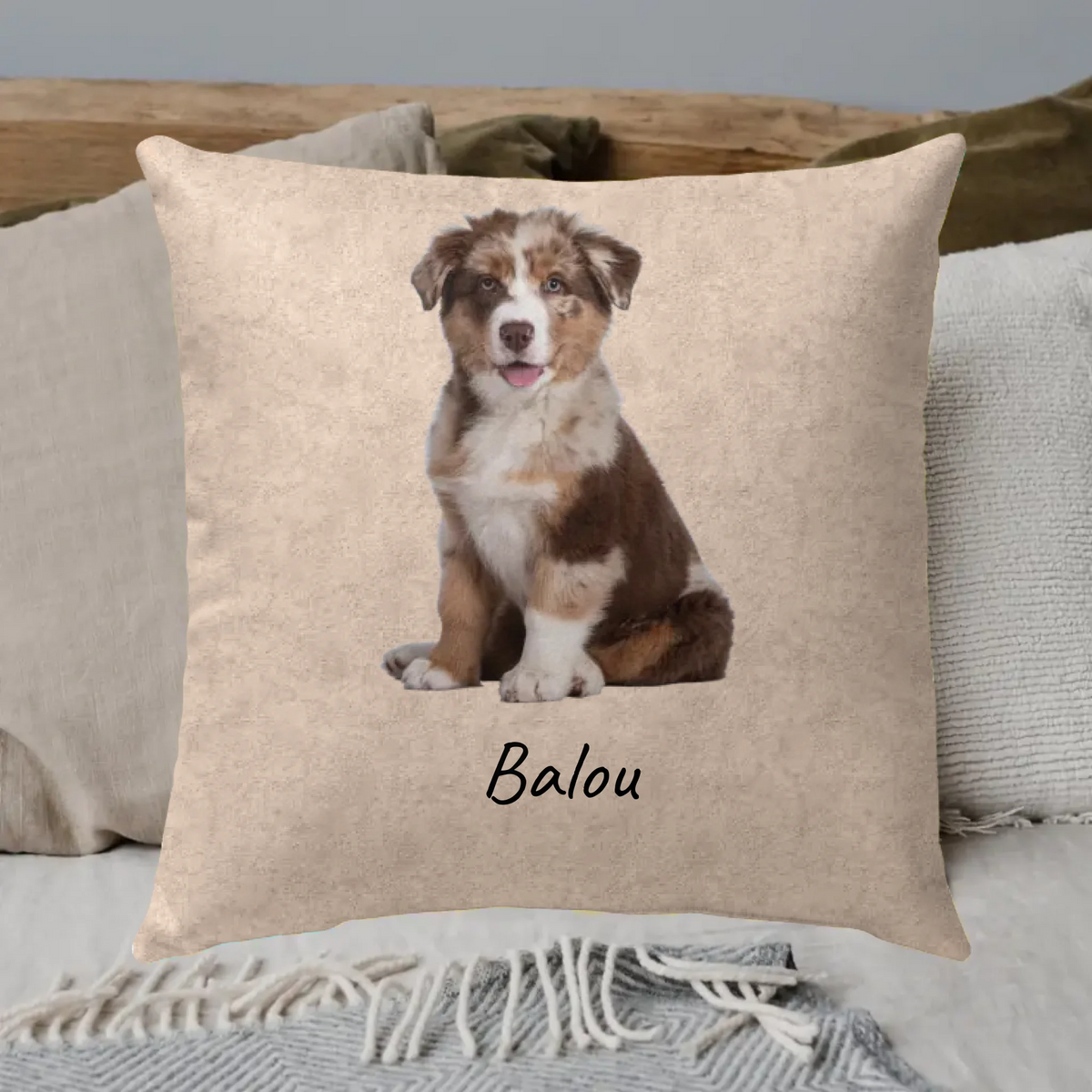 Personalisiertes Kissen: Hunde-Foto ohne Hintergrund - individuelles Kissen | Personalize Palace