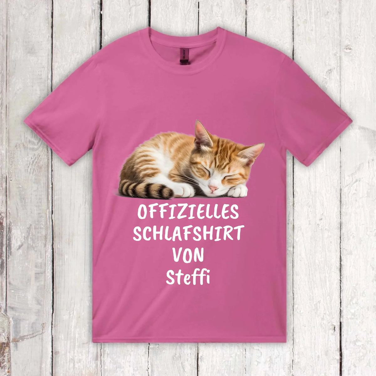 Personalisiertes T-Shirt: Offizielles Schlafshirt mit deinem Foto - Individuelles T-Shirt | Personalize Palace