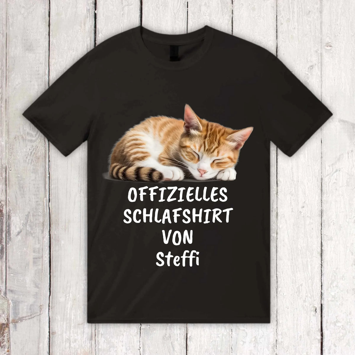 Personalisiertes T-Shirt: Offizielles Schlafshirt mit deinem Foto - Individuelles T-Shirt | Personalize Palace
