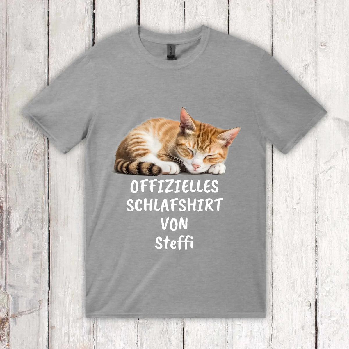 Personalisiertes T-Shirt: Offizielles Schlafshirt mit deinem Foto - Individuelles T-Shirt | Personalize Palace