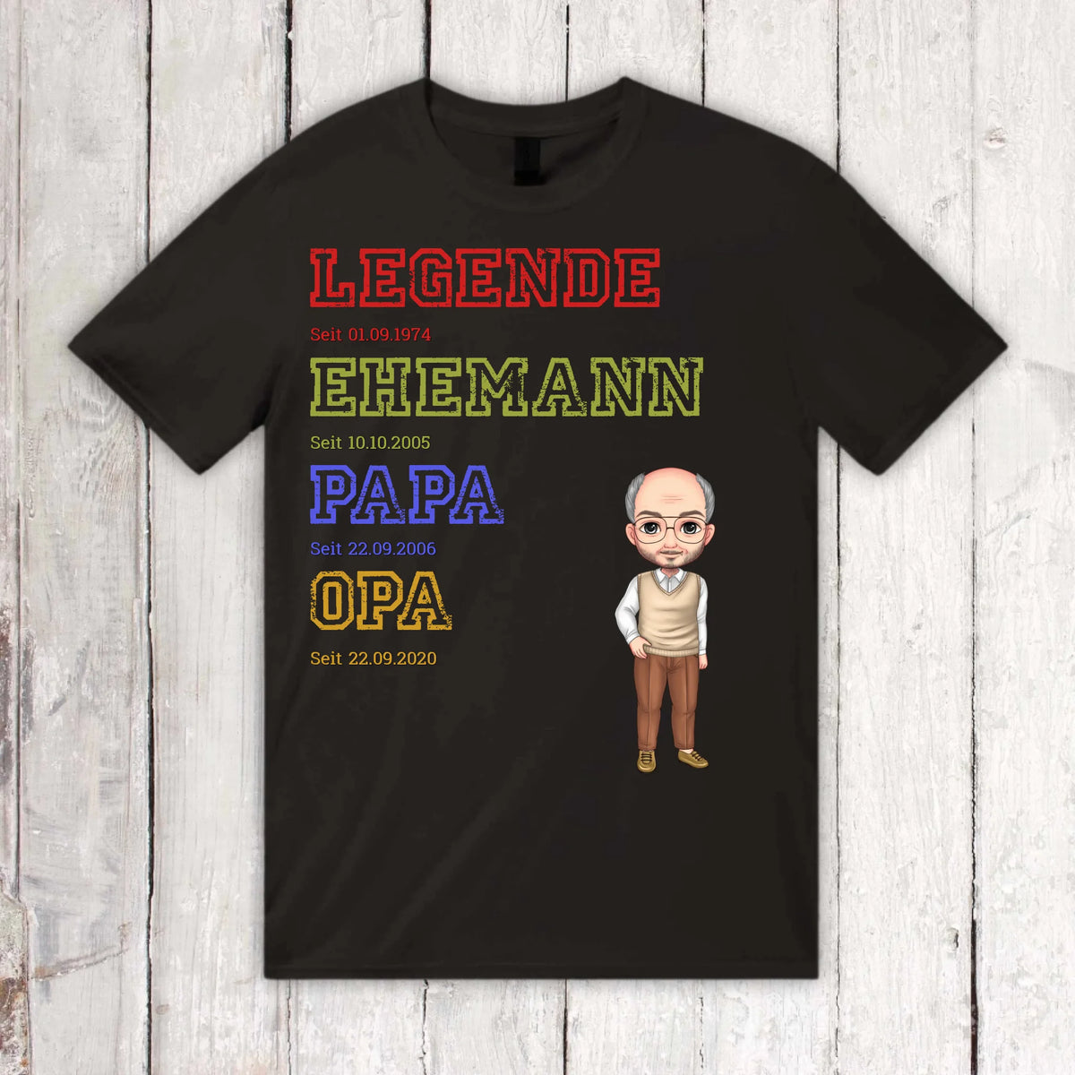 Ur-Oma, Ur-Opa, Papa, Mama, Legende, Familie - Individueller Pullover