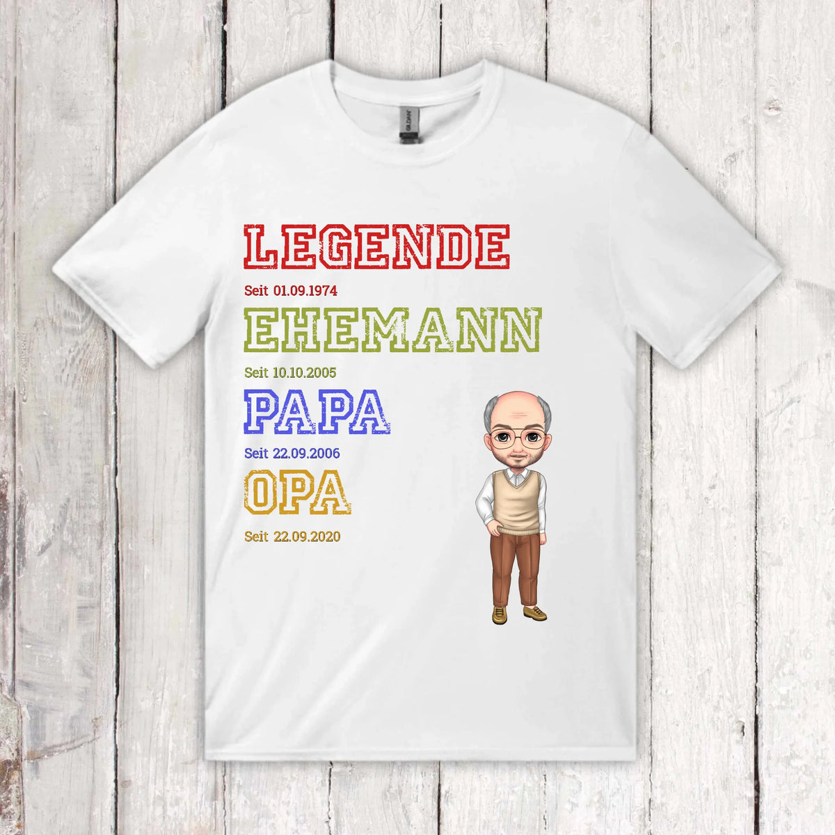 Ur-Oma, Ur-Opa, Papa, Mama, Legende, Familie - Individueller Pullover