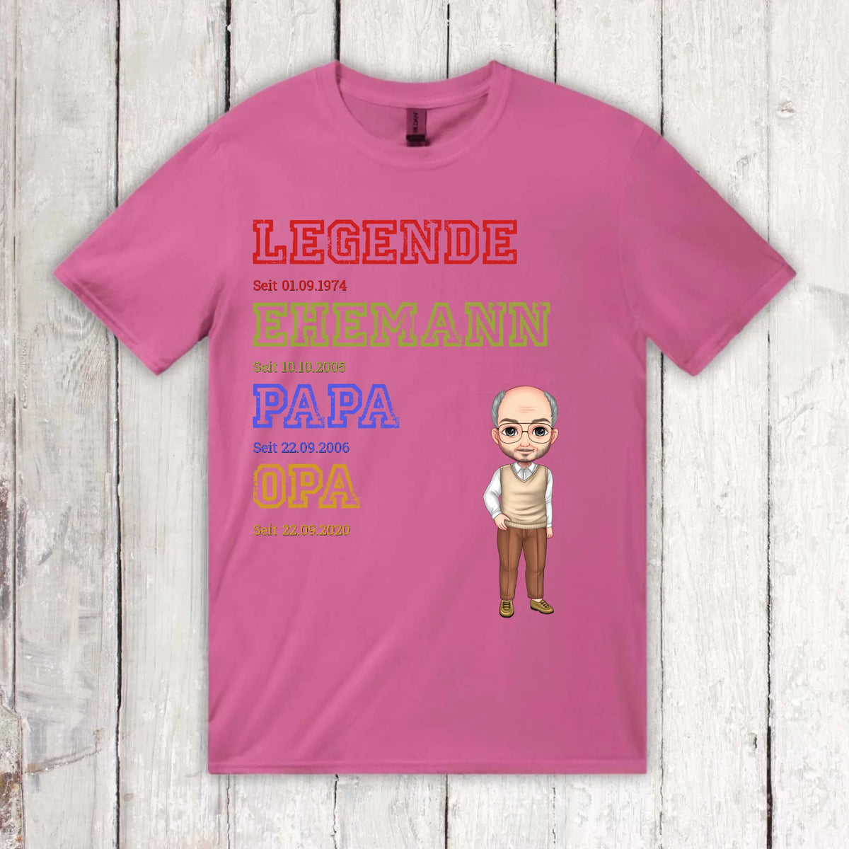 Great-grandmother, great-grandpa, father, mother, legend, family - personalized sweater