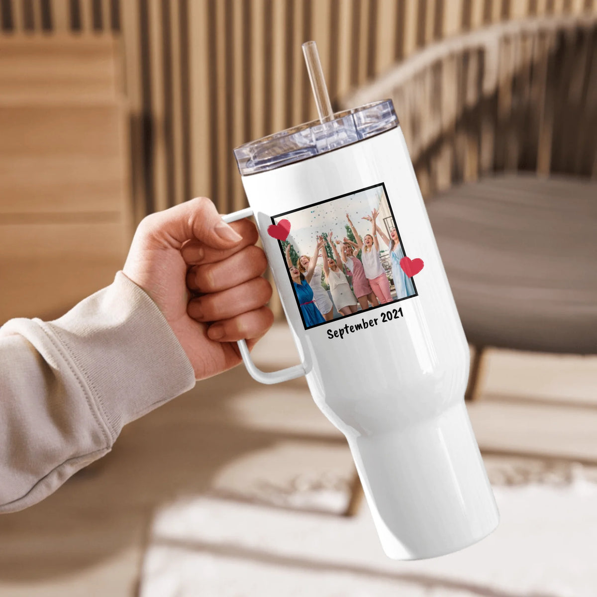 Mit deinem Foto und Text - individueller Quencher | Thermobecher