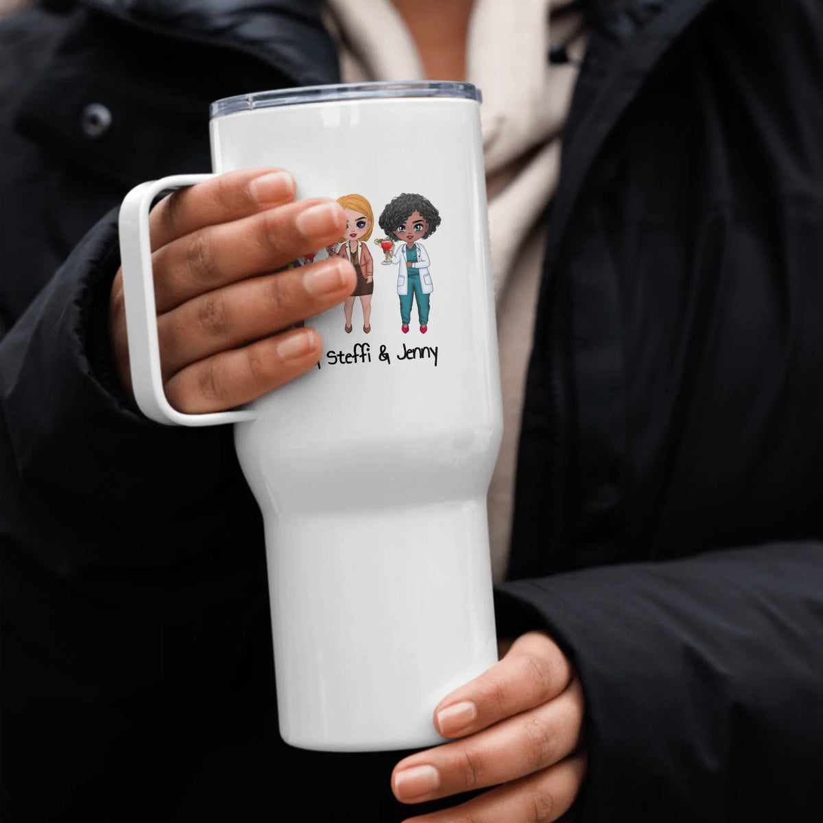 Besties, Schwester, Freundinnen - individueller Thermobecher