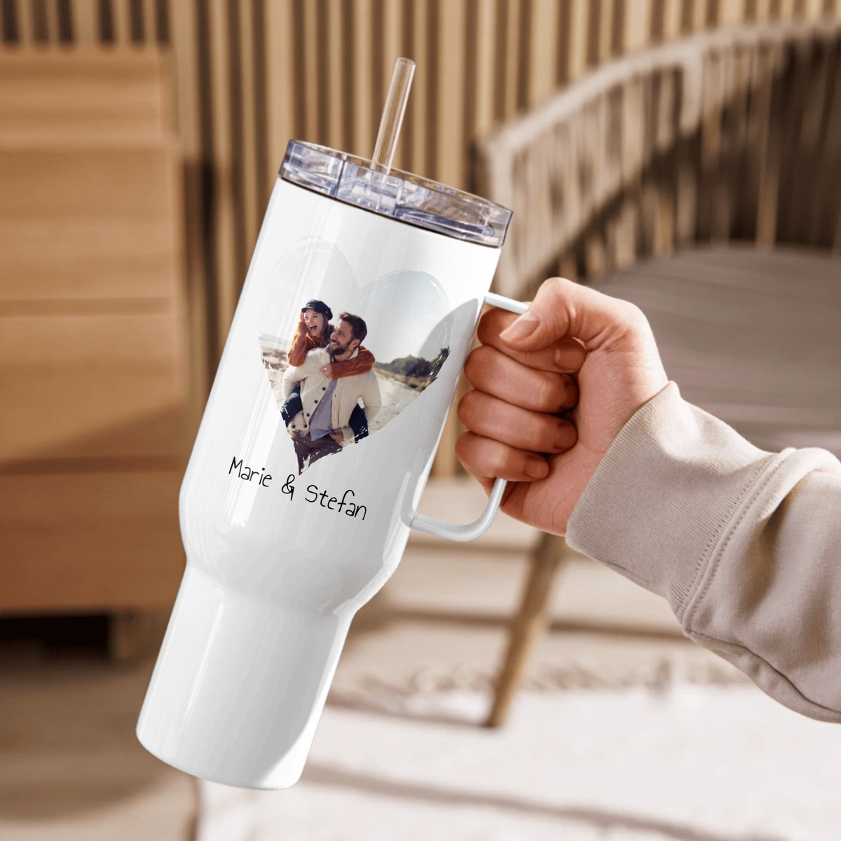 Scheiß auf Valentinstag! Ich liebe dich jeden Tag - Individuelle Quencher | Thermobecher